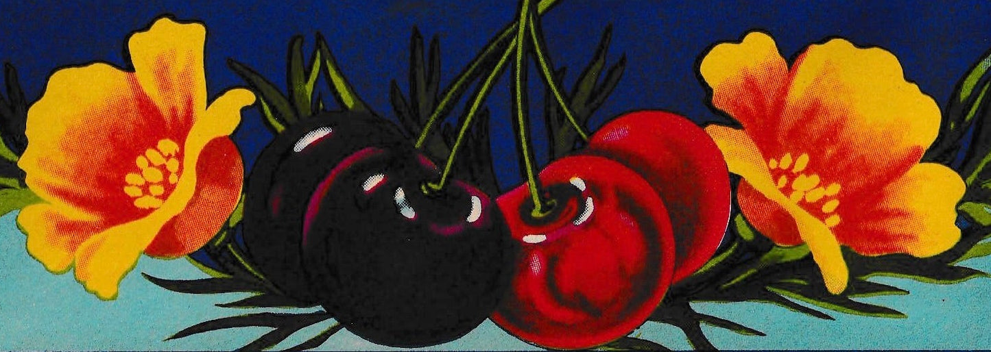 California Cherries Crate Label