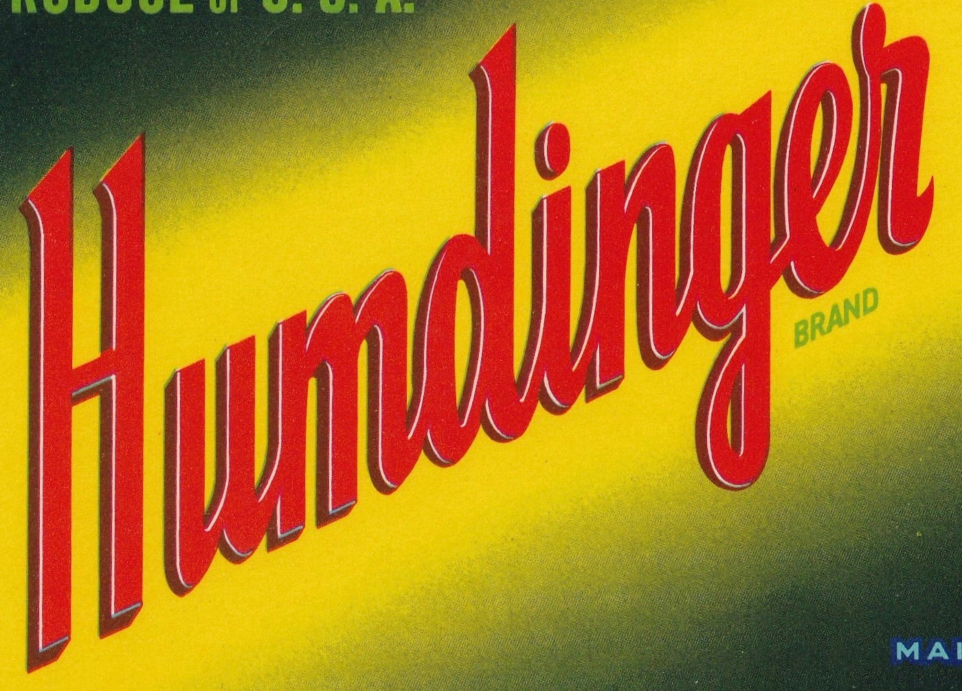 Humdinger B. Melons Crate Label