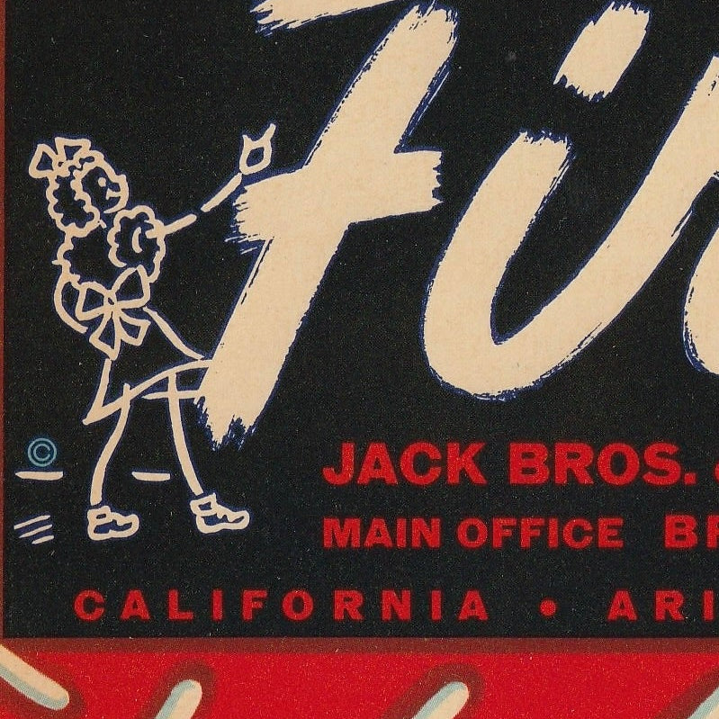 First Grade B. Highest Grade Melons Crate Label