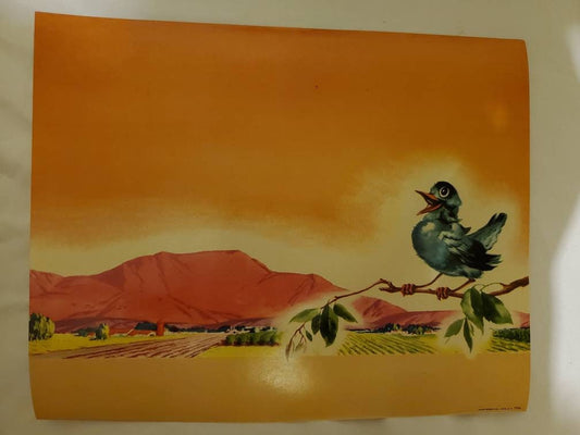 Bluebird Song Art | Vintage Fruit Crate Label Blank Stock