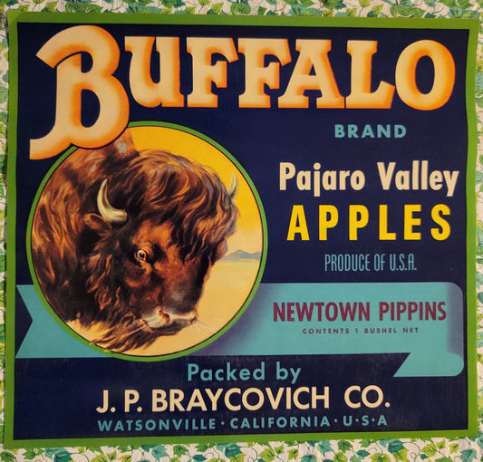 Buffalo Brand Apples Pajaro Valley Newton Pippins